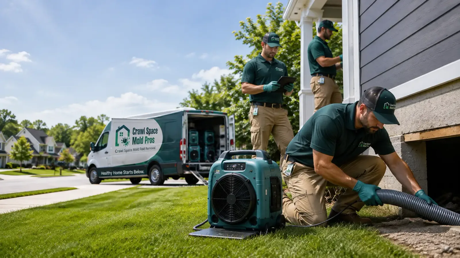 Crawl Space Mold Removal in Hudson, MI